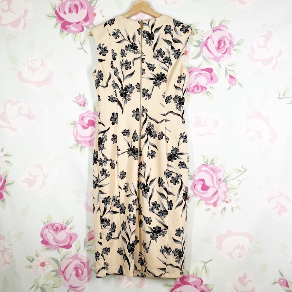NEW Calvin Klein Floral Sheath Sleeveless Dress 8 - Picture 6 of 13